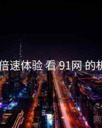 从 倍速体验 看 91网 的机会