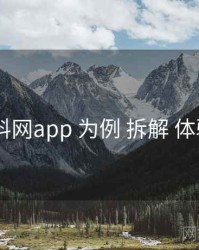以 黑料网app 为例 拆解 体验对照