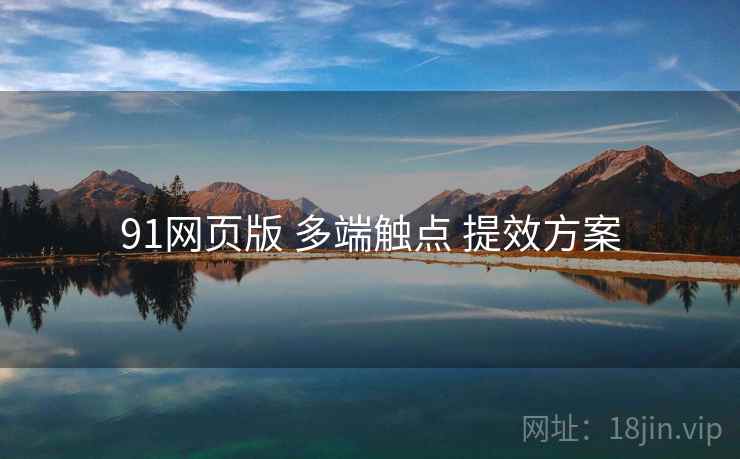 91网页版 多端触点 提效方案 91网页版 多端触点 提效方案