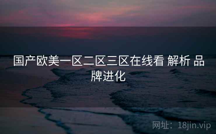 国产欧美一区二区三区在线看 解析 品牌进化 国产欧美一区二区三区在线看 解析 品牌进化