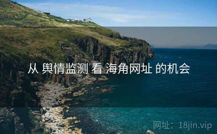 从 舆情监测 看 海角网址 的机会